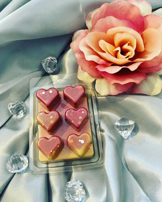 Frosted 6pc Heart Clam- Slushie Collection