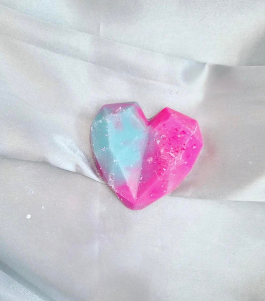 Geo Diamond Heart Melts Large